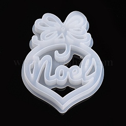 Christmas DIY Heart with Word Noel Silicone Molds&nbsp;X-DIY-L021-64