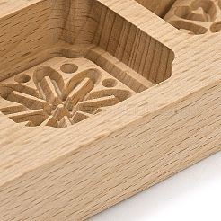 Beech Wooden Press Mooncake Mold&nbsp;WOOD-K010-07E
