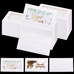 150Pcs Rectangle Paper Mini Gift Card Envelopes with Hollow Visible Window&nbsp;CON-GL0001-06