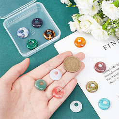 12Pcs 12 Styles Natural & Synthetic Gemstone Pendants&nbsp;G-BC0001-49