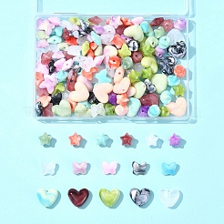 120Pcs 3 Styles Imitation Gemstone Acrylic Beads Sets&nbsp;OACR-FS0001-84