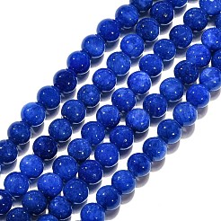 Natural Mashan Jade Round Beads Strands&nbsp;X-G-D263-6mm-XS08