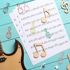 100Pcs 5 Colors Metal Paper Clip&nbsp;AJEW-CP0008-63