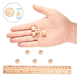Round Unfinished Wood Beads&nbsp;WOOD-PH0008-10