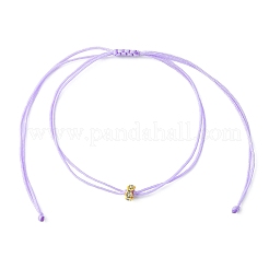 Brass Rhinestone Braided Bead Bracelet&nbsp;BJEW-JB09521