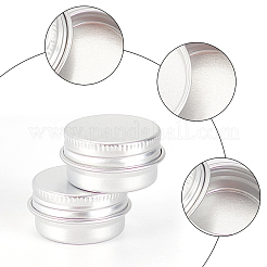Round Aluminium Tin Cans&nbsp;CON-WH0079-14