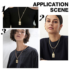 201 Stainless Steel Pendants&nbsp;STAS-DC0009-60