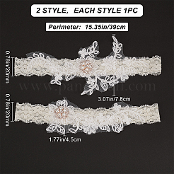 Lace Elastic Bridal Garters&nbsp;OCOR-WH0020-08