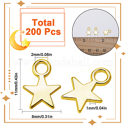 200Pcs Alloy Charms&nbsp;FIND-SC0023-74G