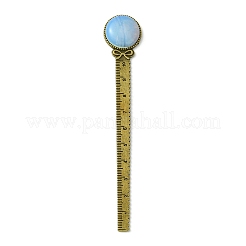 Round Tibetan Style Retro Alloy Bookmark Rulers&nbsp;AJEW-JK00264