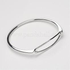 Unique Design Brass Bangles&nbsp;BJEW-P066-05P