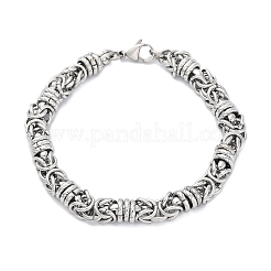 304 Stainless Steel Byzantine Chain Bracelets for Women Men&nbsp;BJEW-R018-14P