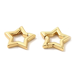 Eco-Friendly Rack Plating Brass Spring Gate Rings&nbsp;KK-F851-02G
