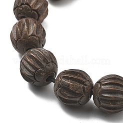 Carved Groove Wood Beads&nbsp;WOOD-Q060-01A