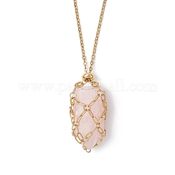 304 Stainless Steel Macrame Pouch Necklace Making for Gemstone Nuggets&nbsp;NJEW-JN05525-01