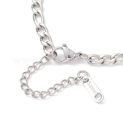 304 Stainless Steel Figaro Chains Bracelets&nbsp;BJEW-JB12771