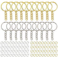 Iron Split Key Rings & Open Jump Rings Keychain Findings Kits&nbsp;DIY-YW0010-53G