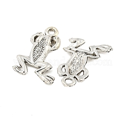 Tibetan Style Alloy Frog Pendants&nbsp;TIBEP-S291-05-RS