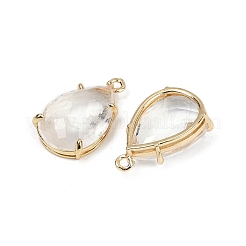 Natural Quartz Crystal Faceted Pendants&nbsp;G-K347-05G-04