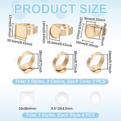 DIY Adjustable Rings Making Kits&nbsp;DIY-UN0007-83