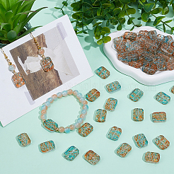 100Pcs Transparent Spray Painted Glass Beads&nbsp;GLAA-PA0001-60B