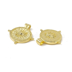 Rack Plating Brass Pendants&nbsp;KK-C007-25G