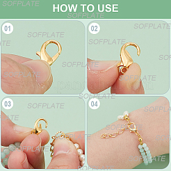 400Pcs Zinc Alloy Lobster Claw Clasps&nbsp;FIND-SP0001-29G