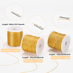 6 Rolls 6 Styles Metallic Cord&nbsp;OCOR-PH0002-58
