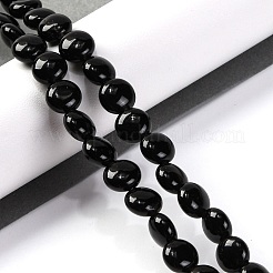 Natural Black Stone Beads Strands&nbsp;G-T047-A17-01