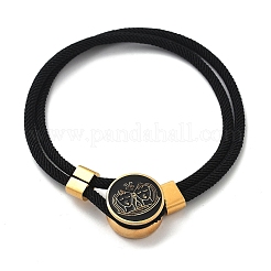 Constellation Nylon Cords Multi-strand Bracelets&nbsp;BJEW-U016-01A-03