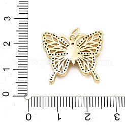 Brass Micro Pave Cubic Zirconia Pendants&nbsp;KK-A237-01E-G