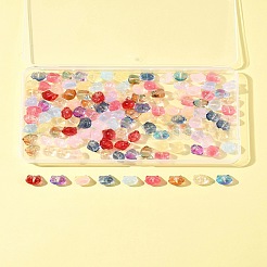 120Pcs 11 Colors Transparent Spray Paint Glass Beads&nbsp;GLAA-FS0002-12A