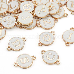 26Pcs Alloy Enamel Letter A~Z Connector Charms&nbsp;FIND-TAC0028-14A