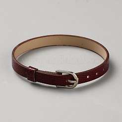 Flat PU Imitation Leather Cord Bracelets for Women Men&nbsp;BJEW-WH20008-03B