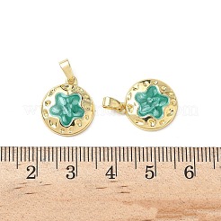 Brass Enamel Pendants&nbsp;KK-I371-30G-03