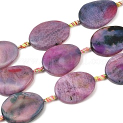 Natural Fire Crackle Agate Beads Strands&nbsp;G-P605-L03-01A