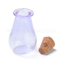 Glass Cork Bottles Ornament&nbsp;LS-AJEW-O032-02H