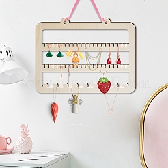 Rectangle Wood Wall Mounted Display Rack&nbsp;PW-WG43679-04