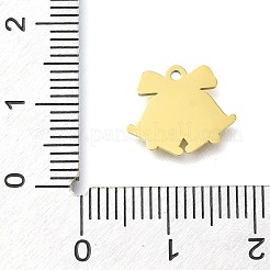 Christmas Themed Ion Plating(IP) 304 Stainless Steel Enamel Charms&nbsp;STAS-B075-36G-01
