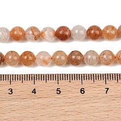 Natural Thousand Layer Phantom Quartz/Layered Lodolite Quartz Beads Strands&nbsp;GG-CBAEB04-A01-6mm-B