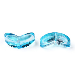 Spray Painted Transparent Glass Beads&nbsp;GLAA-T022-27B