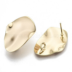 Brass Stud Earring Findings&nbsp;KK-N232-100-NF