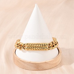 Stainless Steel Cuban Link Chain Bracelets&nbsp;LS-BJEW-D379-06G