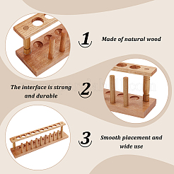 Wood Test Tube Holder Stand&nbsp;ODIS-WH0038-67A