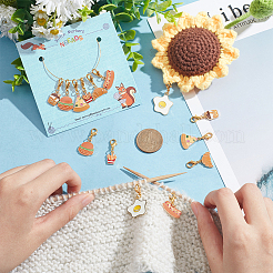 Food Theme Pendant Stitch Markers&nbsp;HJEW-AB00376