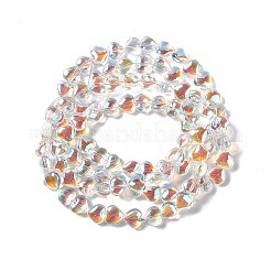 Transparent Electroplate Glass Beads Strands&nbsp;EGLA-E030-01I
