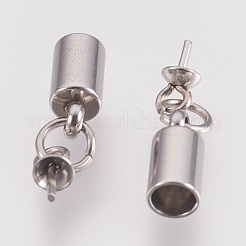 Tarnish Resistant Stainless Steel Cup Bail Pin Pendants&nbsp;STAS-P149-03P