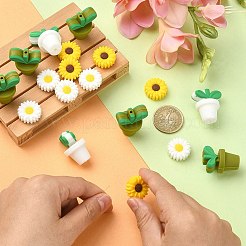 20Pcs 4 Styles Food Grade Eco-Friendly Silicone Focal Beads&nbsp;SIL-YW0001-18