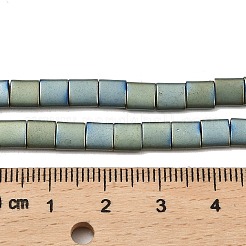 Electroplated Frosted Non-magnetic Synthetic Hematite Beads Strands&nbsp;G-G089-B01-15