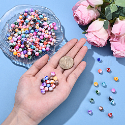 300Pcs Opaque Acrylic Beads&nbsp;SACR-YW0001-89A